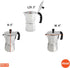 IMUSA USA B120-41V Aluminum Espresso Stovetop Coffeemaker 1-cup, Silver...