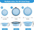 Kytely Collapsible Dog Bowls Large (1000ml), 2Pack Foldable Dog Travel Bowls, Portable Dog Water Food Bowl with Clasp (Lavender+Sky Blue)...