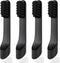 4-Count Black Electric Toothbrush Replacement Heads Compatible with Quip, Adult Refill Brush Heads...