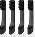 4-Count Black Electric Toothbrush Replacement Heads Compatible with Quip, Adult Refill Brush Heads...