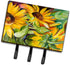 Caroline's Treasures JMK1122TH68 Sunflowers Leash or Key Holder, Wall Hooks, Key Hooks Holder, Coat Rack Wall Mount, Coat Hooks, Hooks for Hanging...