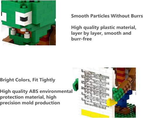 1PCS Plant and Zombies Toys Action Figures Zombies PVZ Toys Set 1 2 Series Barred Gate Zombie Building Blocks Great Gift for Christmas, Birthday N...