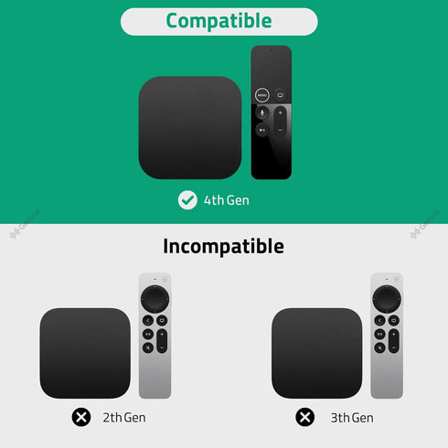 Geekria Protective Case for APPL TV 4K / 4th Gen Remote - Light Weight (Anti Slip) Shock Proof Silicone Cover for APPL TV 4K Siri Remote Controlle...