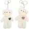 2pcs Plush Bear Keychain Teddy Bear Keychain Aniaml Key Ring Hanging Ornament Plush Stuffed Animal Car Key Holder for Girls Women...