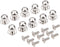 dophee 10Pcs Mini Drawer knobs Jewelry Box Wooden Cases Pulls Cabinet Cupboard Dresser Closet Chest Bin Handles, Zinc Alloy, 0.39"x0.43", Silver...