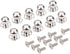 dophee 10Pcs Mini Drawer knobs Jewelry Box Wooden Cases Pulls Cabinet Cupboard Dresser Closet Chest Bin Handles, Zinc Alloy, 0.39"x0.43", Silver...