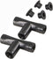 Cuckoo Irrigation System Hose Quick Connector 3/8" DiameterTee&Plug Connectors Hose Fittings Garden Hose Adapter Black (Tee&Plug)...