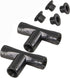 Cuckoo Irrigation System Hose Quick Connector 3/8" DiameterTee&Plug Connectors Hose Fittings Garden Hose Adapter Black (Tee&Plug)...