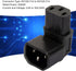 JSER IEC Male C14 to Up Direction Right Angled 90 Degree IEC Female C13 Power Extension Adapter 220V 10A Max...