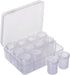 Segbeauty Gem Organizer Box, Clear Bead Container 12 Compartments with Secure Lids, Empty Plastic Display Case Jewelry Organizer Transparent Nail ...