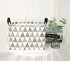 KUNRO Rectangle Toy Bin Waterproof storage organizer for Nursery Hamper Home decor Closet Kids Bedroom Laundry Baby Gift Shelf Baskets(Gray triang...