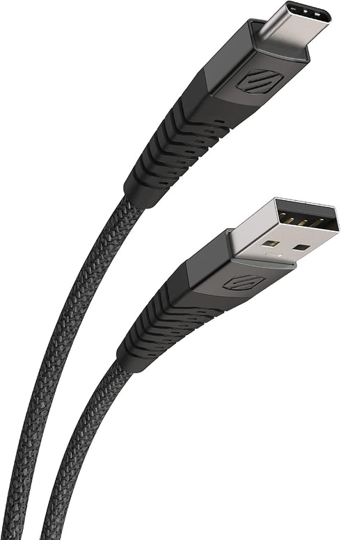 Scosche HDCAB4-SP Syncable HD USB to Type-C Charge & Sync Heavy Duty Cable 4-ft. Black...