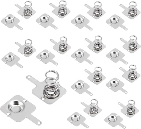 20Pairs Battery Springs AA Battery Negative to Positive Conversion Spring Contact Nickle Plated 12x12mm...