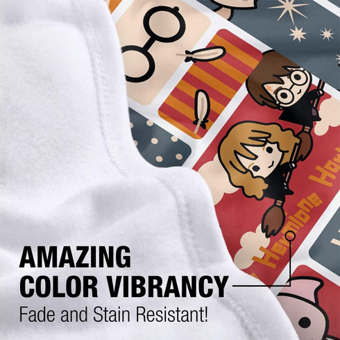 Harry Potter Lightweight Baby Blanket, 30"X40", Cute Chibi Pattern Unisex for Infants Girls & Boys...