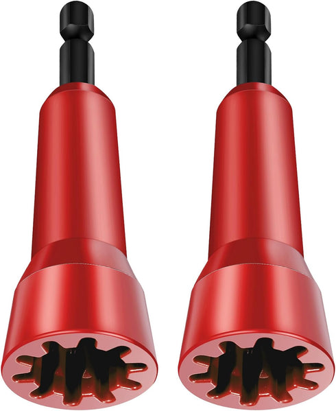 2 Pcs Wire Twister Tool for Drill, Wire Twister, Wire Twisting Tool, Drill Wire Twister, Wire Connector Driver Wire Connector Socket with 1/4 Chuc...