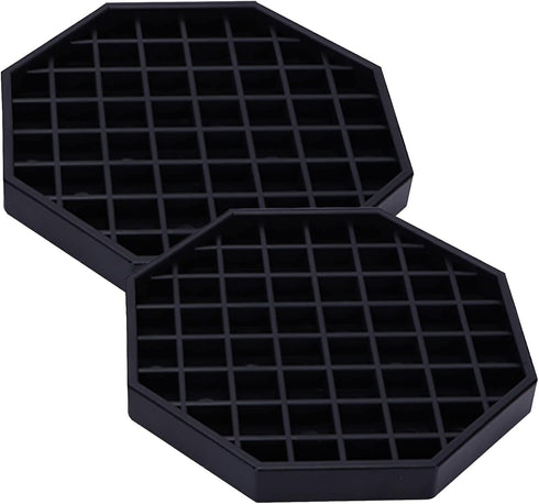 Drip Trays 6" Coffee Countertop Octagon Drip Tray Black Plastic Coffee Drip Tray With Honeycomb Grid, Pack of 2 (2 Pcs 6")...