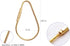 Dong Huang 3pcs Durable Brass Screw Lock Clip Key Ring for Keychains, Tear Drop Shape Keychain Clip, Simple Style Key Chains Women for Car Keys, C...