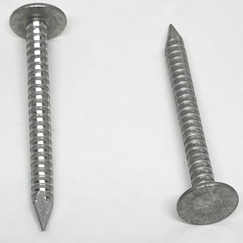 1.75”-RING SHANK ALUMINUM - ROOFING SIDING NAILS - Vinyl & Aluminum Siding & Facia Trim Nail – Aluminum metal secure holding Ring Shank nail – 1.7...
