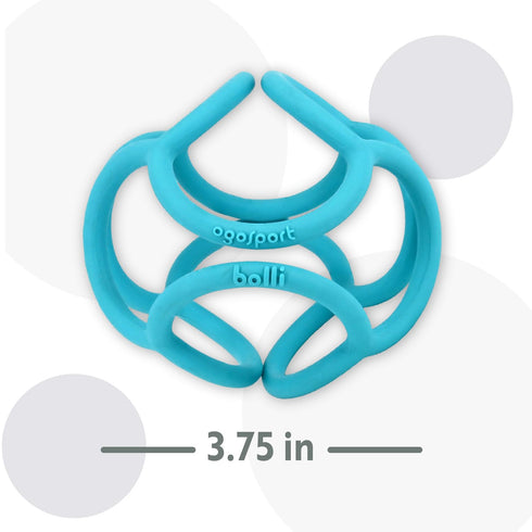 OgoBolli Teether Ring Tactile Sensory Ball Toy for Babies & Toddlers - Stretchy, Squishy, Soft, Non-Toxic Silicone - Boys and Girls Age 6+ Months ...