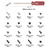 Glarks 880pcs Laptop Notebook Computer Screw Replacement Repair Kit for Lenovo Dell Toshiba Sony Samsung HP Gateway (Extra: Phillips Screwdriver)....