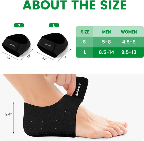 Plantar Fasciitis Gel Heel Protectors - Bukihome Heel Cups for Women Men Heels Spur Pain Relief - Heel Inserts Pads for Achilles Tendinitis Dry Cr...