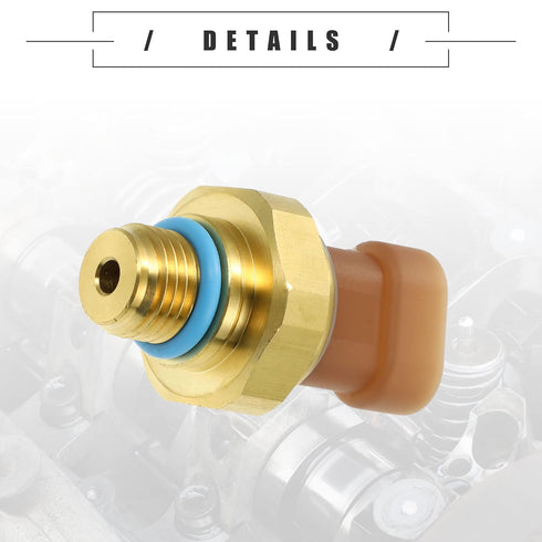 Motoforti Engine Oil Pressure Sensor, Oil Pressure Switch, Plastic, 4921493, Glod Tone Brown...