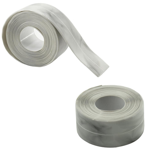 1.5" x 16.4Ft White Caulk Tape Waterproof Self Adhesive Bathtub Caulk Sealing Strip Tape Toilet Caulk Sealant Tape for Bathroom Caulking Tape Show...