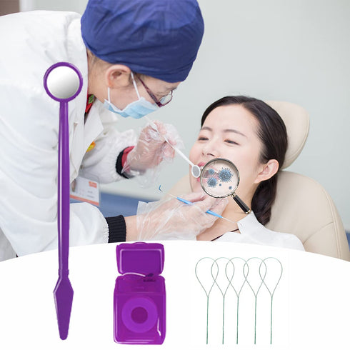 Braces Cleaning Kit for Teeth, Portable Orthodontic Toothbrush Kit Oral Care Dental Travel Kit - Interdental Brush Dental Wax Dental Floss Toothbr...