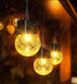 Hanging Solar Lights Outdoor Decorative,Solar Powered Cracked Glass Ball Lights,Waterproof Outdoor Hanging Globe Tree Light with Clip for Garden P...