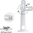 Mini Projector Wall Mount/Projector Hanger/CCTV Security Camera Housing Mounting Bracket(White) - for CCTV/Camera/Projector/Webcam - with Load 11 ...