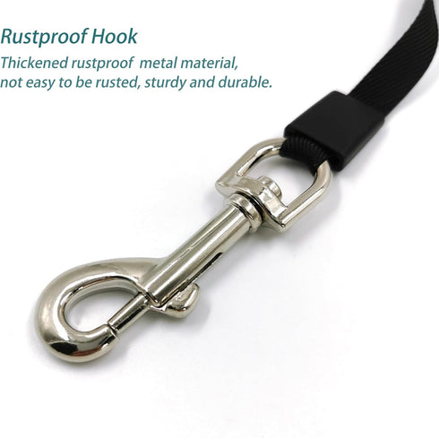 16ft Retractable Dog Leash with Poop Bags, Anti-Slip Handle, Strong Nylon Tape, Dog Walking Leash for Small Dogs up to 26lbs, 360° Tangle Free (Wh...