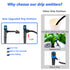 50Pcs Drip Irrigation Emitters with Lock, Adjustable 360 Degree Water Flow Irrigation Drippers for 1/4" Drip Irrigation Tubing, Micro Spray Drip S...