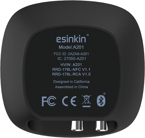 Esinkin Bluetooth Receiver Wireless Audio Adapter 4.0?NFC-Enabled? for HD Music Stereo Sound System...