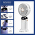 Handheld Portable Fan,Mini Personal Foldable Hand Fan,4000mAh,USB Rechargeable,5 Adjustable Speeds Desk Table Fan with Lanyard and LED Power indic...