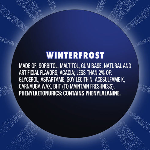 ECLIPSE Gum Winterfrost Sugarfree Chewing Gum, Bulk, 2.9-Ounce 60 Piece Bottle (4 Bottles)...