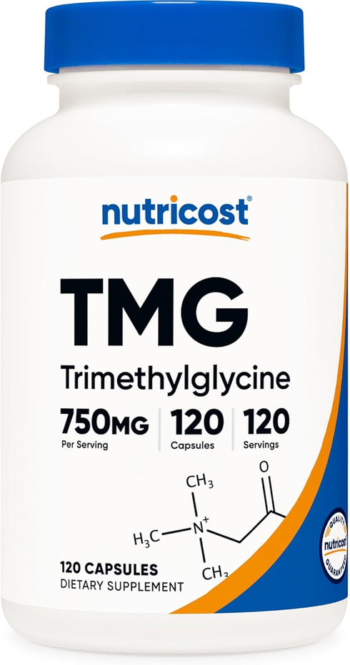 Nutricost TMG (Trimethylglycine) 750mg, 120 Capsules...