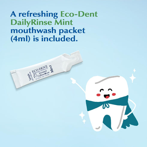 Eco-Dent Alcohol-Free Mouthwash, Mint - Ultimate Essential MouthCare, Oral Care Mouth Wash for Adults, Baking Soda Mouth Rinse with Essential Oils...