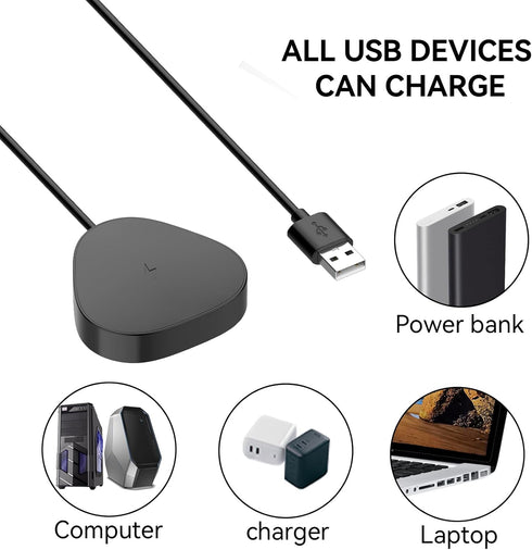 Compatible with Sonos Roam/Sonos Roam SL Charger Charging Dock, Wireless Magnetic Charging Cradle Dock Base for Sonos Roam Bluetooth Speaker (Blac...