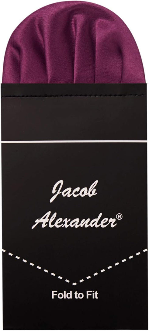 Jacob Alexander Men's Pre-Folded Puff Pocket Square Handkerchief...