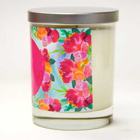 Funny Candles - I'm One Cat Away from an Intervention - Cat Mom Gifts, Orange, Jasmine, Rose, Luxury Scented Soy Funny Candles, 13.5 oz. Jar, 10 O...