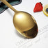 Gold Cooking Spoon, Berglander Stainless Steel Solid Serving Spoon Titanium Gold Plating, Basting Spoon, Spoon For Cooking, Kitchen Spoon, Dishwas...