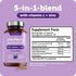 Vitamin Bounty Elderberry Organic Elderberry Capsules for Adults - Elderberry Vitamin C and Zinc Supplement, & Echinacea, Immune System Support, A...