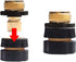 Xiny Tool 3/4 Inch Garden Hose Quick Connect, Quick Connect Garden Hose Fittings, Male and Female Water Quick Release Hose Connector (4 Pack)...
