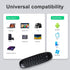 iPazzPort(7-Colors Backlit) Mini Wireless Keyboard Air Mouse Combo, 2.4G USB Dongle,Built in Rechargeable Battery,for PC,Desktop,Computer,Laptop,S...