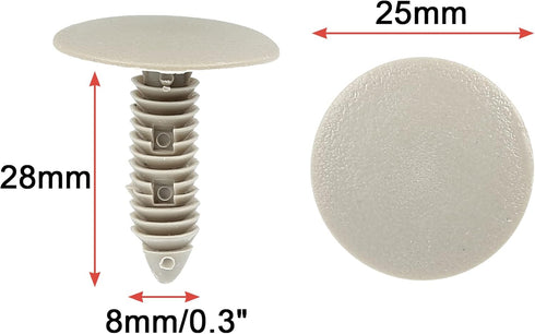 uxcell 25 Pcs 8mm Car Retainers Plastic Splash Weatherstrip Mat Clip...