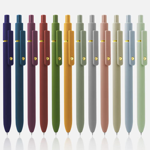 12 Pcs Gel Pens 0.5mm Quick Dry Black Ink Pens Fine Point Smooth Writing Pens, Cute Office and School Supplies Gifts for Women Teacher Students (1...