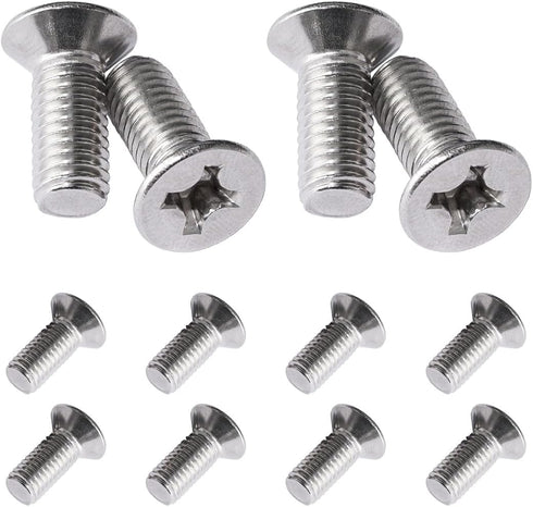 12PCS Stainless Steel Brake Disc Rotor Screws, Car Front and Rear Retaining Hardware Screw Kit, Replace 93600-06014-0H for K3, City, Civic, Accord...