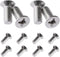 12PCS Stainless Steel Brake Disc Rotor Screws, Car Front and Rear Retaining Hardware Screw Kit, Replace 93600-06014-0H for K3, City, Civic, Accord...