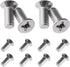 12PCS Stainless Steel Brake Disc Rotor Screws, Car Front and Rear Retaining Hardware Screw Kit, Replace 93600-06014-0H for K3, City, Civic, Accord...