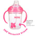 Nuby 360 Grip N' Sip 8oz Tritan Cup, Weighted Straw with Hygienic Cover, Pink...